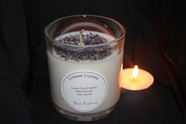 Luxury Hand Poured Crystal Infused Candle Extra Large - Image 2